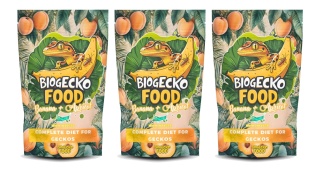 BioGecko Food Banana & Morela 300g pokarm dla gekonów orzęsionych i innych jaszczurek BANAN+MORELA+OWADY