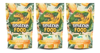 BioGecko Food Banana & Mango 300g pokarm dla gekonów orzęsionych i innych jaszczurek BANAN + MANGO +OWADY