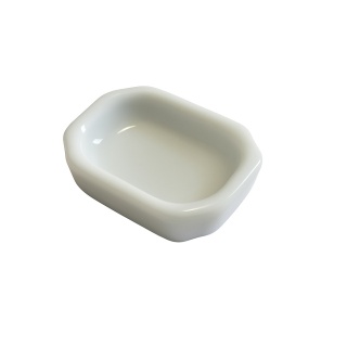 EXO PLANET Ceramiczna miseczka do karmienia mrówek prostokątna – biała (2,5 cm)