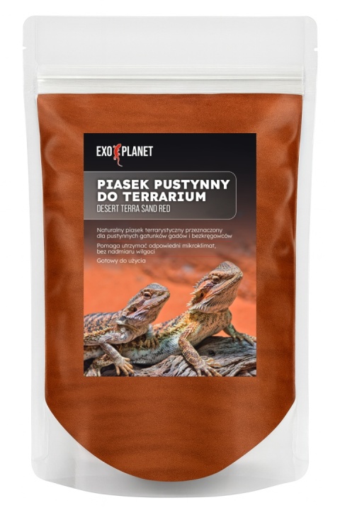 EXO PLANET Desert Terra Sand Red - czerwony piasek pustynny do terrarium 1,5kg