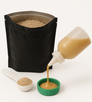 Gecko Nutrition Zestaw: Arbuz 50g + Butelka do wyciskania pokarmów 100ml + Łyżeczka-miarka MiniSpoon