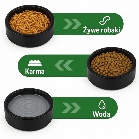 EXO PLANET Miska ceramiczna antyucieczkowa czarna L - 235ml