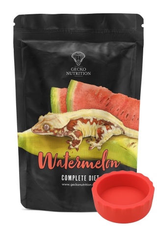 Gecko Nutrition Watermelon - Arbuz 50g + miseczka silikonowa czerwona